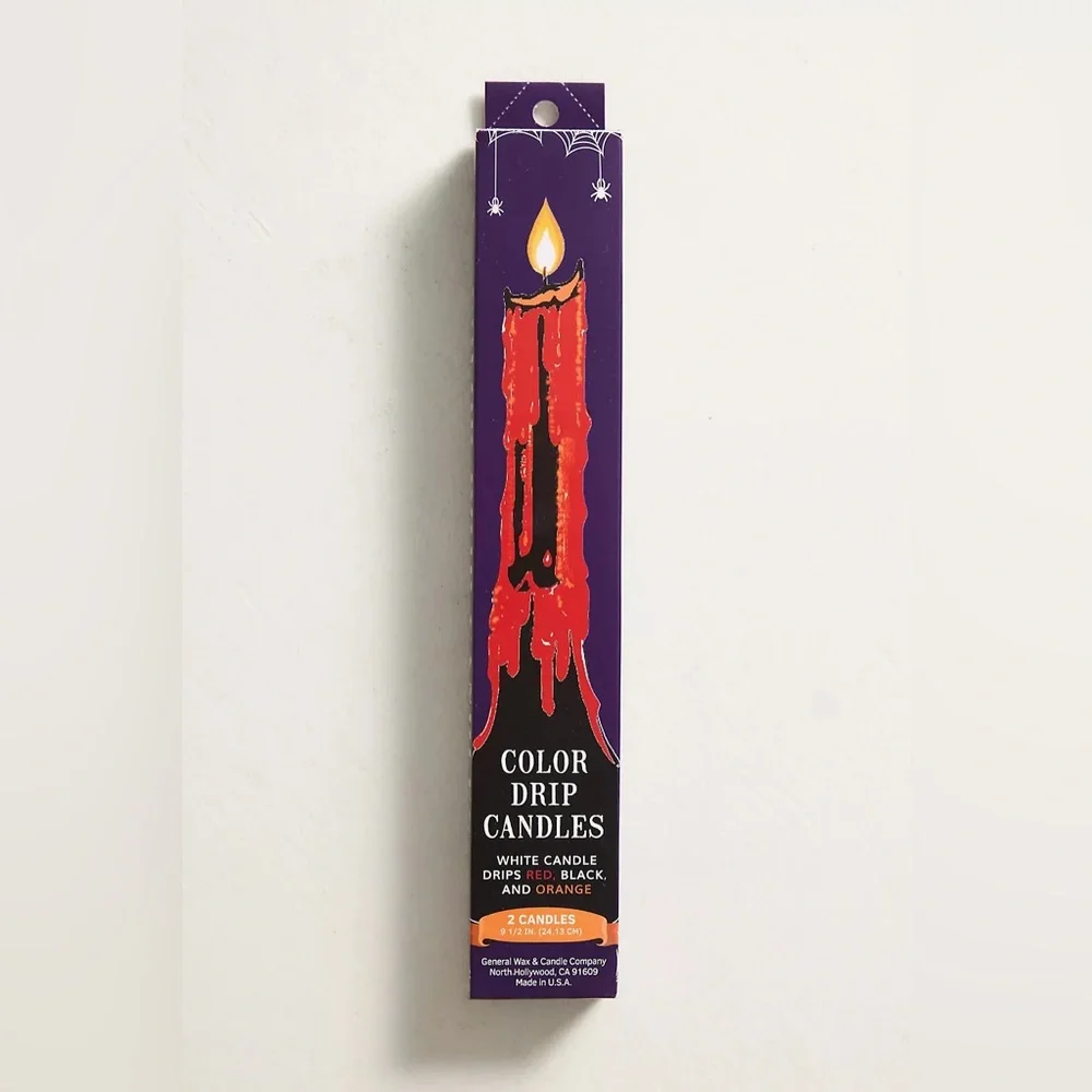 Anthropologie Spooky Drip Taper Candles, Set of 2